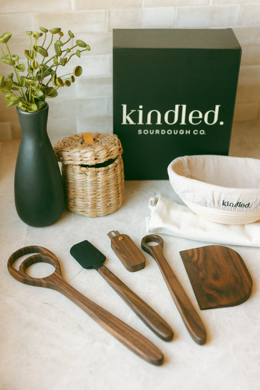 Dark Walnut Wood Sourdough Kit
